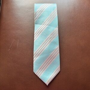 Mondigo Spain Men’s Diagonal Stripes Dotted Silk Hand Woven Tie